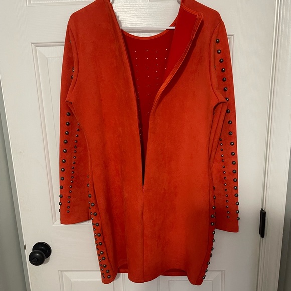 Orange ASOS beaded dress - Picture 2 of 5